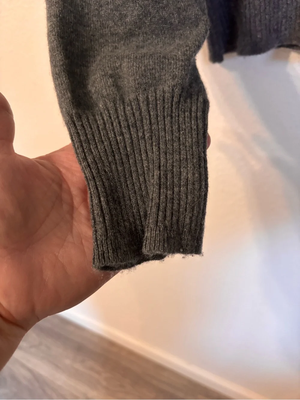 J. Crew Cropped Fit Cashmere Pullover Large